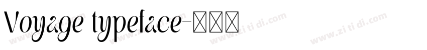 Voyage typeface字体转换